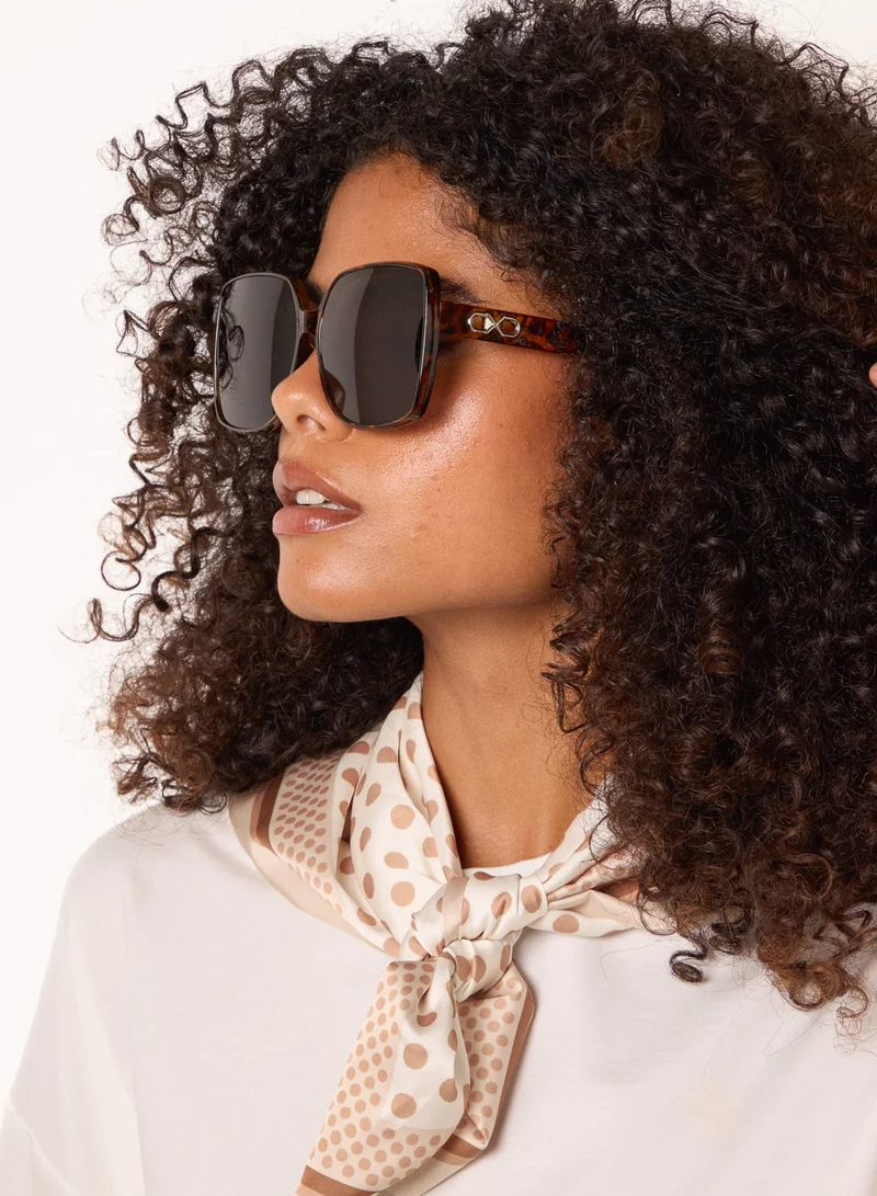 بلو فانيلا Tortoise Shell Frame Sunglasses