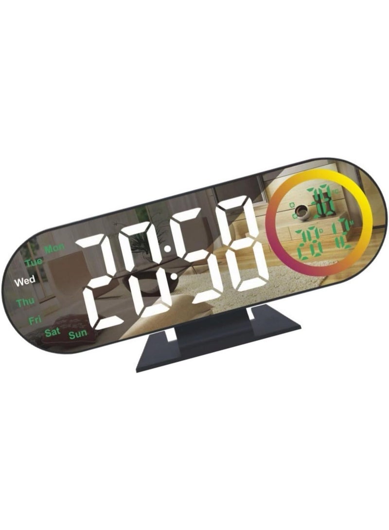 Projection Alarm Clock for Bedroom – Digital Ceiling Projector Clock with Dual Alarm, Loud Sound, Night Light, Time Projection on Wall/Ceiling, Bedside Table Clock - Image 1