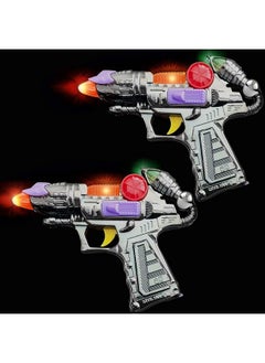 ArtCreativity Ranger Handgun Toy Set With Flashing Lights & Sounds 2 Cool Futuristic Handguns Pretend Play Toy Gun Great Party Favor Gift For Boys And Girls Batteries Included Colors May Vary  - Image 3