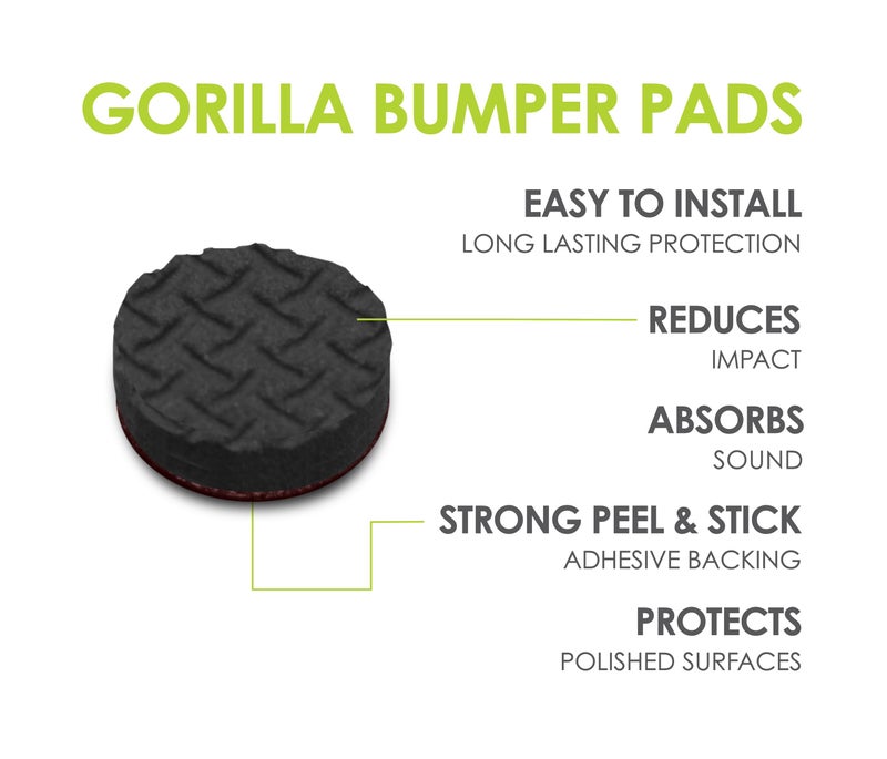 Slipstick GorillaBumperPads Premium Cabinet Door Bumpers 3/8â€ Round Non Slip Pads, Cabinet Stoppers, Bumpers for Drawers, Cupboards, Cutting Boards, Glass Tops, Picture Frames, 64 Gripper Dots - Image 2