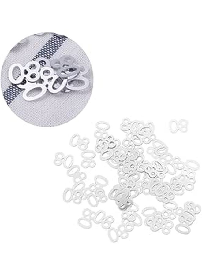 Number 80 Confetti 1200 Pieces Gold And White Anniversary Party Decorations - Image 1