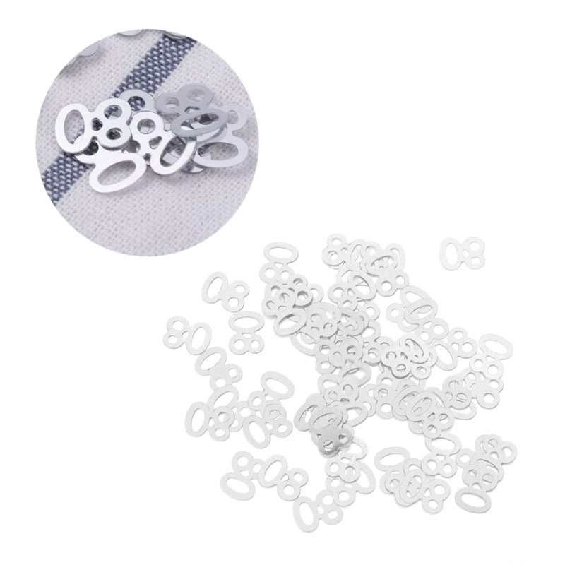 Number 80 Confetti 1200 Pieces Gold And White Anniversary Party Decorations - Image 2