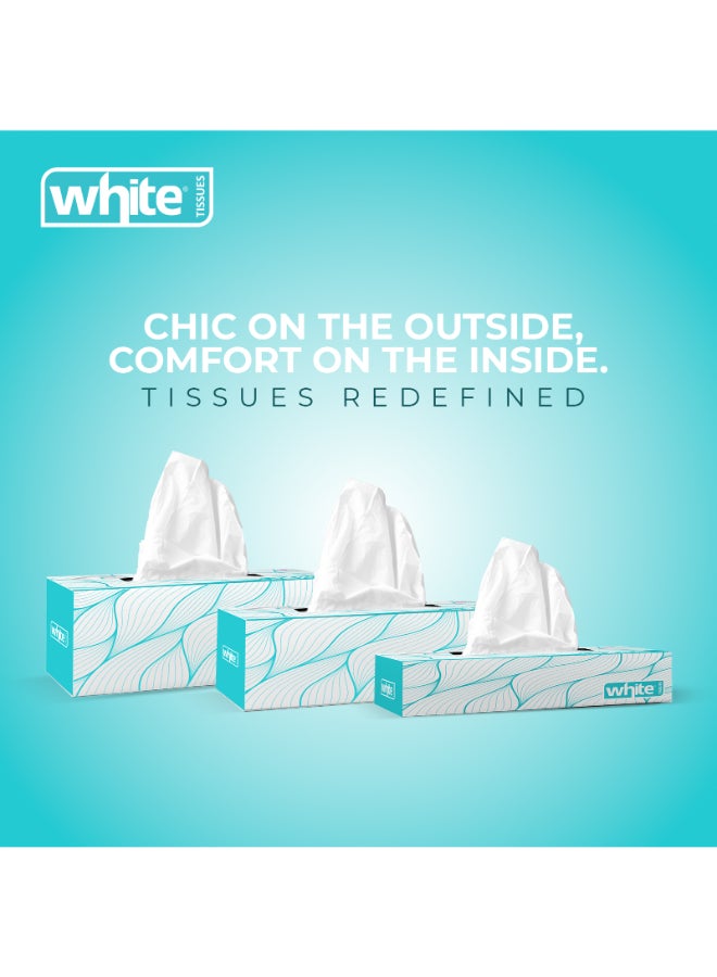 White Facial Tissues Duplex 100 Pulls X 2 Ply 6In1 - Image 5