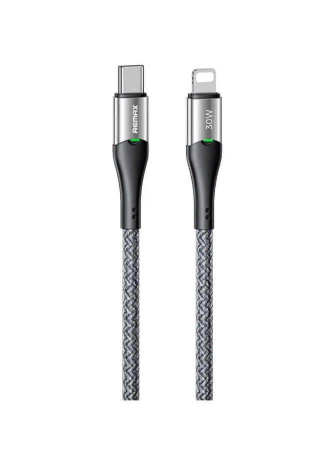 REMAX Ultra-Fast 30W Smart Charging Cable with Advanced Safety Features for iPhone models - Image 1