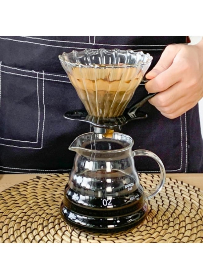 GGEROU - 8 in 1 Pour Over Coffee Maker Set, Manual V60 Coffee Machines, Coffee Brewing Tools with Coffee Grinder, Coffee Kettle, Coffee Scale, and Coffee Filters - Image 1