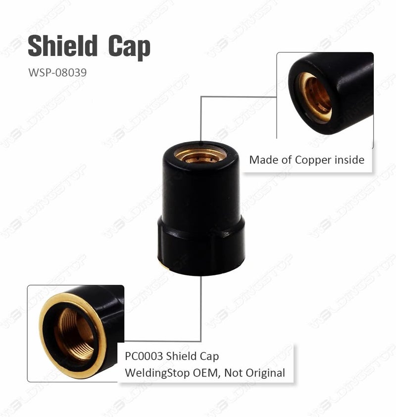 WeldingStop Plasma Electrode Tips Kit Compatible for Eastwood Versa-Cut 40 Cutter Torch 40Amps Trafimet CB50 Plasma Torch - Image 5