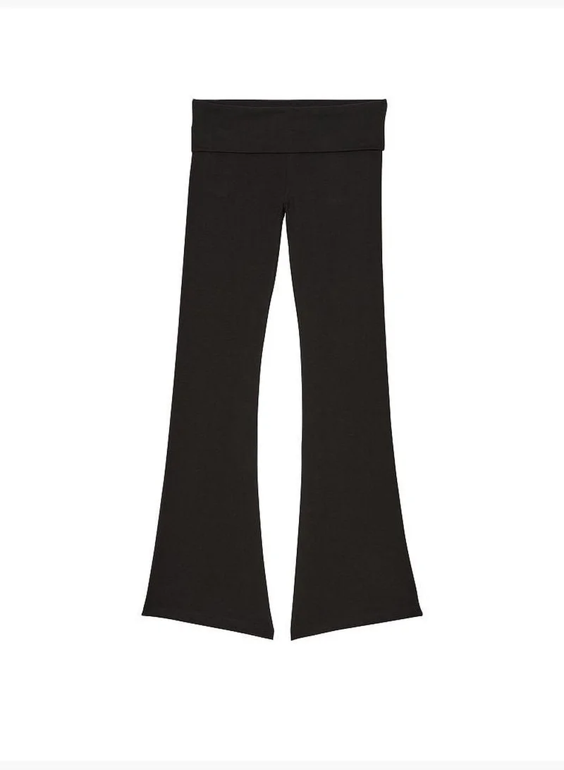 PINK Cotton Foldover Flare Leggings