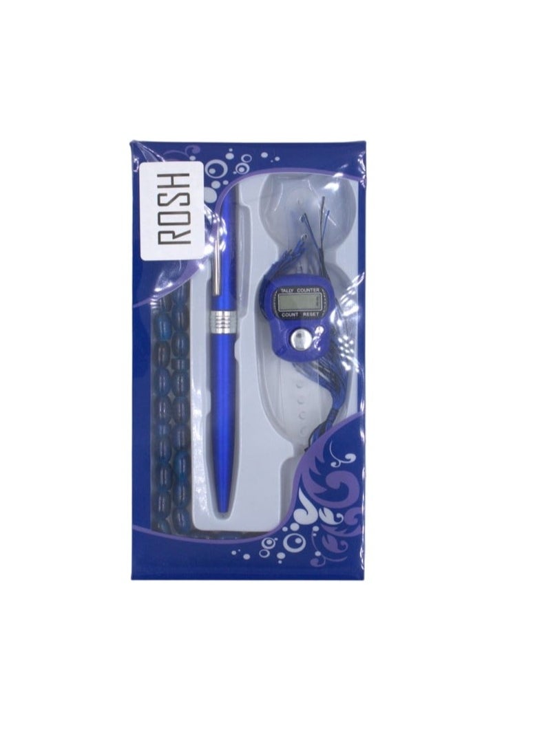 Rosh Prayer Bead set With Pen And Finger Tally Counter 