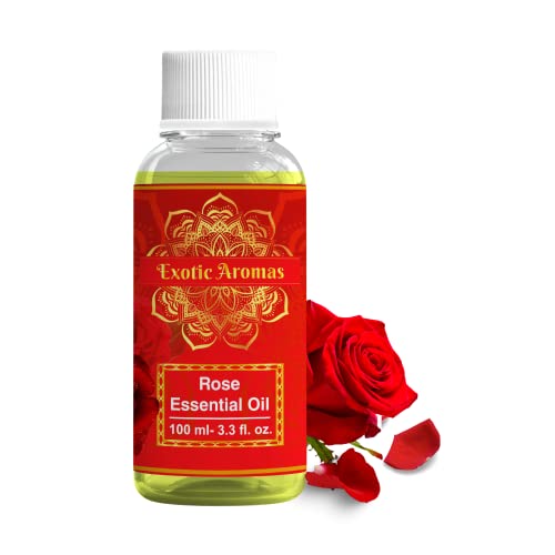 Exotic Aromas Rose Essential Oil 100 Ml for Aromatherapy - Image 1