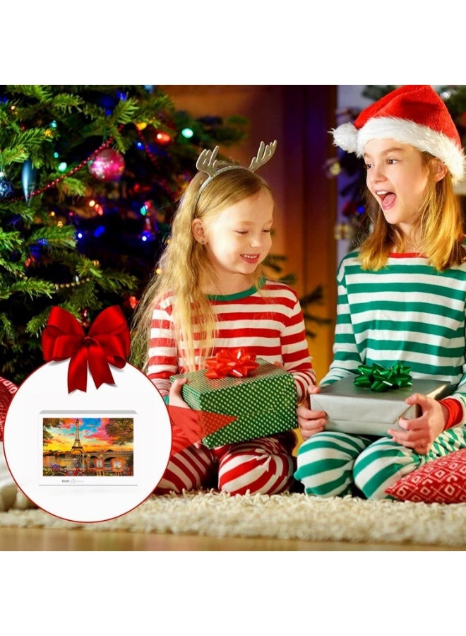 1000-piece puzzle | Twilight Paris Seine-themed Hand-painted style High-quality puzzle game - Family entertainment / Friendship souvenir gift - Image 5