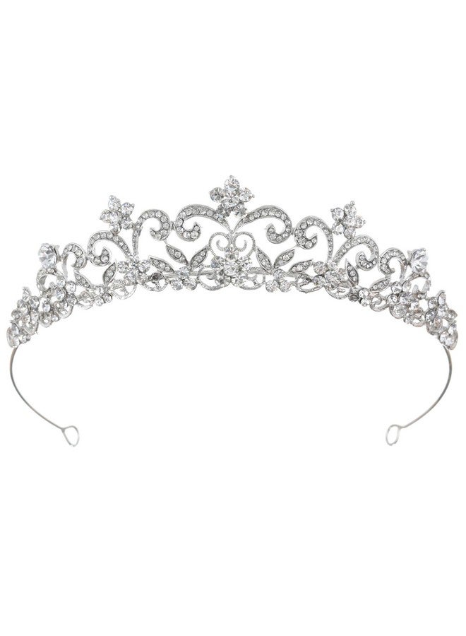 SAMKY Bride'S Wedding Tiara Headpiece Bridal Crown Rhinestone Crystal Hair Accessories For Woman - Image 1
