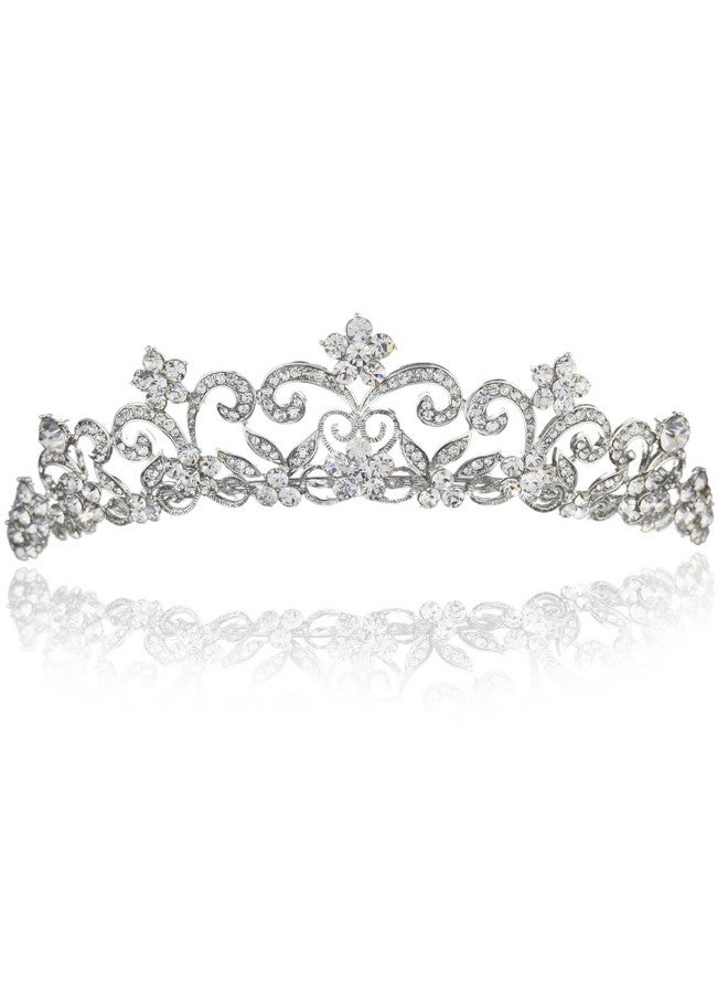 SAMKY Bride'S Wedding Tiara Headpiece Bridal Crown Rhinestone Crystal Hair Accessories For Woman - Image 3