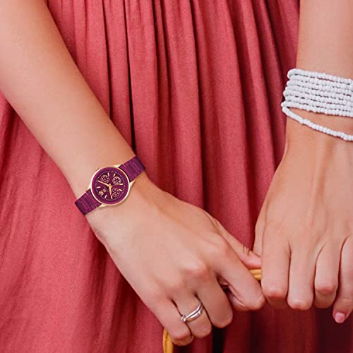 IIK COLLECTION Watch for Women Round Studded Dial Girls Watches |Analogue Quartz Movement Ladies Watch Long Battery Life Stainless Steel Chain Strap Double Lock Clasp Safety Watch for Girls. - Image 3
