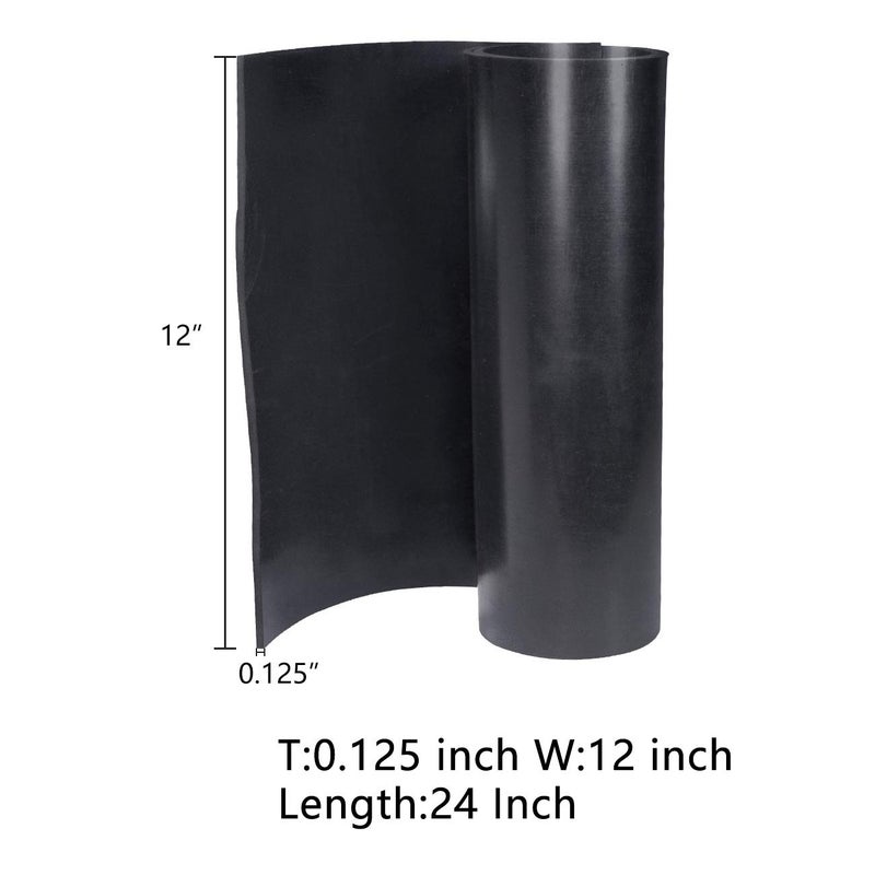 TORRAMI Neoprene Rubber Sheet Roll 18 125 Inch Thick x 12 Inch Wide x 24 Inch Long for DIY Gaskets Pads Seals Crafts FlooringCushioning of AntiVibration AntiSlip - Image 2