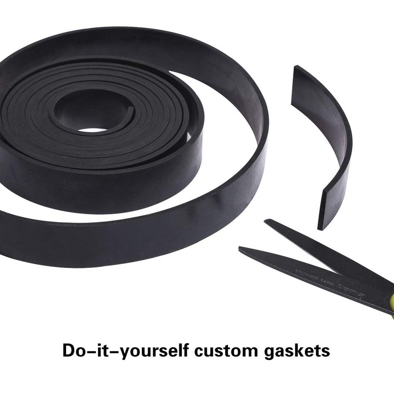 TORRAMI Neoprene Rubber Sheet Roll 18 125 Inch Thick x 12 Inch Wide x 24 Inch Long for DIY Gaskets Pads Seals Crafts FlooringCushioning of AntiVibration AntiSlip - Image 4