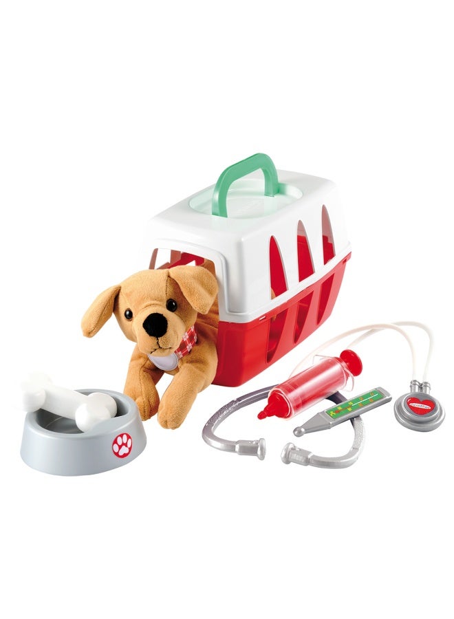 Ecoiffier Medical Veterinary Dog Carry Case Playset (8 pieces) - Image 2