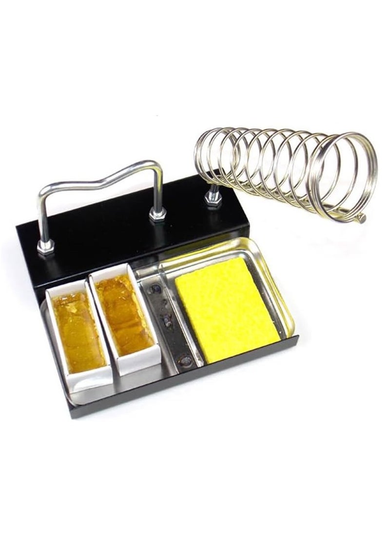 Rubik Soldering Iron Holder Stand with Metal Base for Tip Cleaner Sponge Holder Multifunction  - Image 5