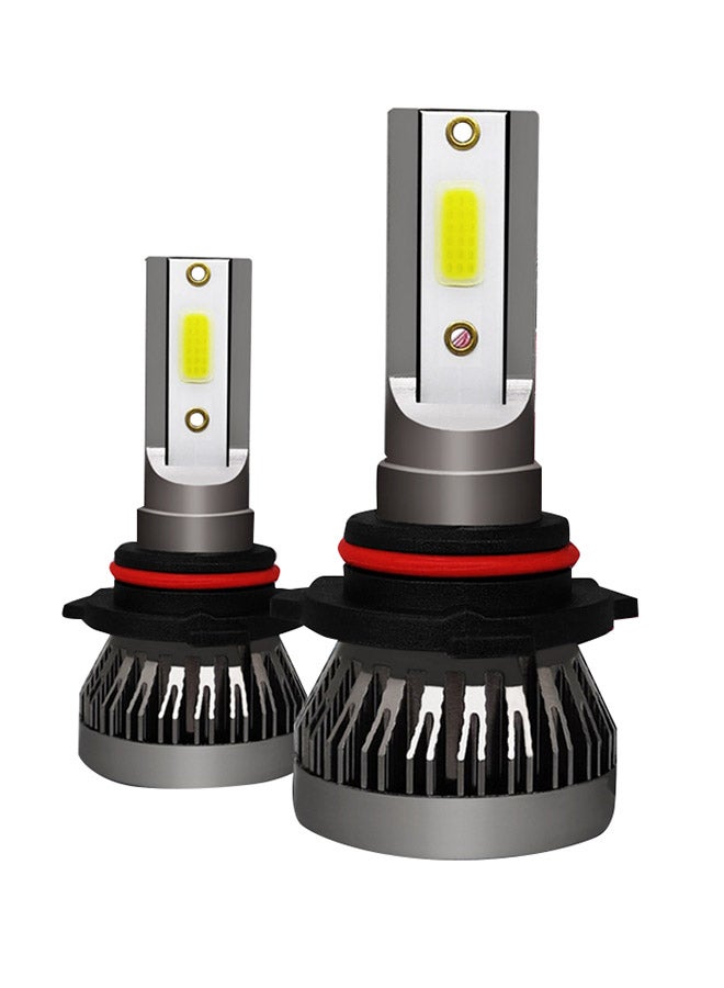 Loquat 2-Piece 9005 HB3 H10 18W 3000LM 6000K IP68 Mini LED Headlight Bulbs High Beam Conversion Kit - Image 1