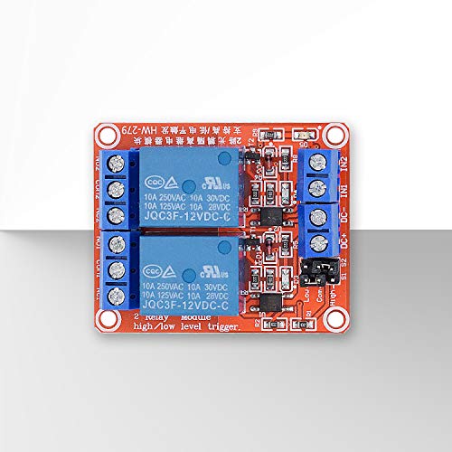Valefod [2-Pack] DC 12V Relay Module 2-Channel Relay Switch with Optocoupler Isolation High/Low Level Trigger - Image 2