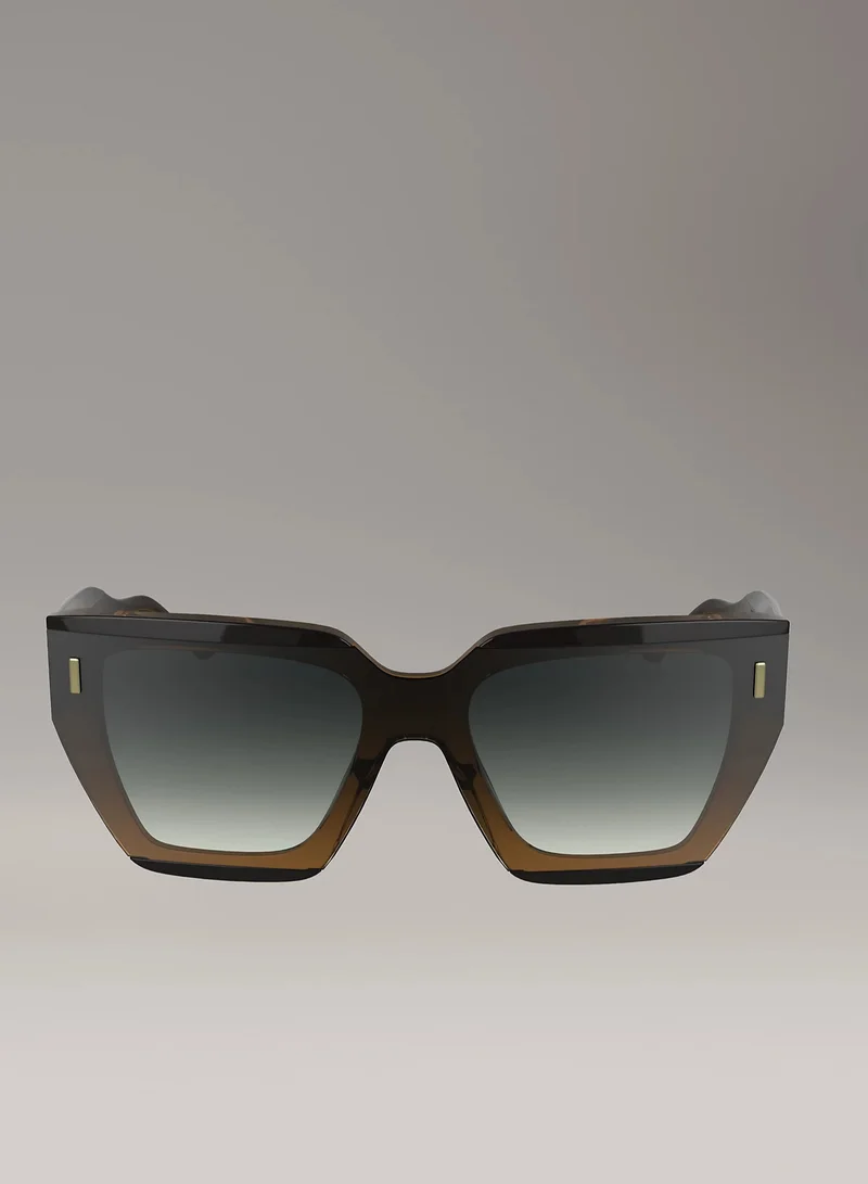 كالفن كلاين نظارة شمسية بإطار مستطيلي