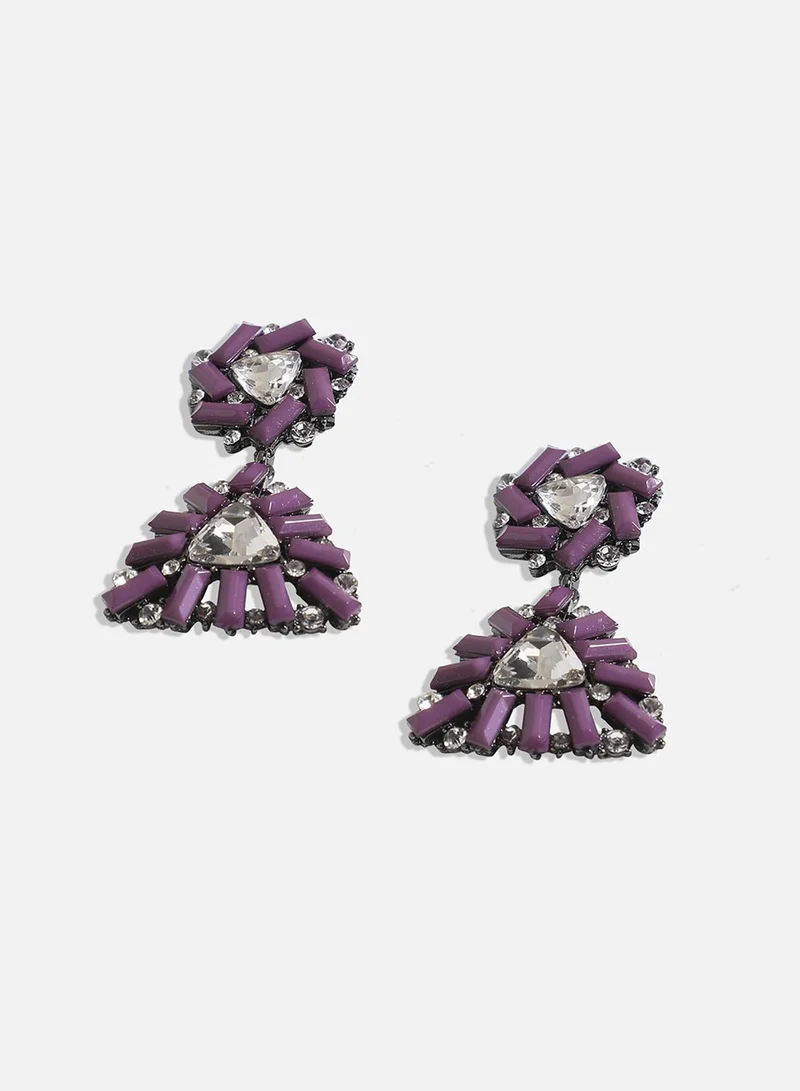 SOHI Geometric Artificial Drop Earring Jewellery