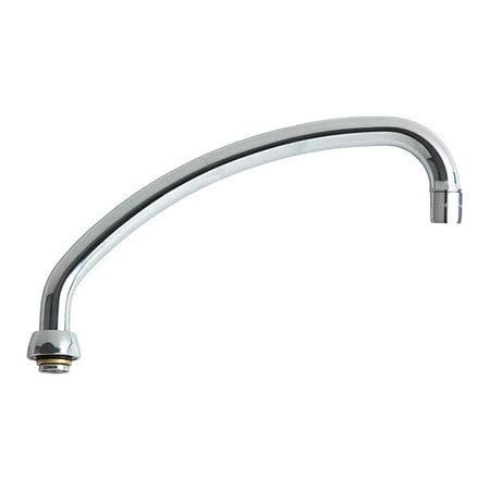 Chicago Faucets, L9E35JKABCP, 9-1/2" L-Type Swing Spout, Polished Chrome - Image 3