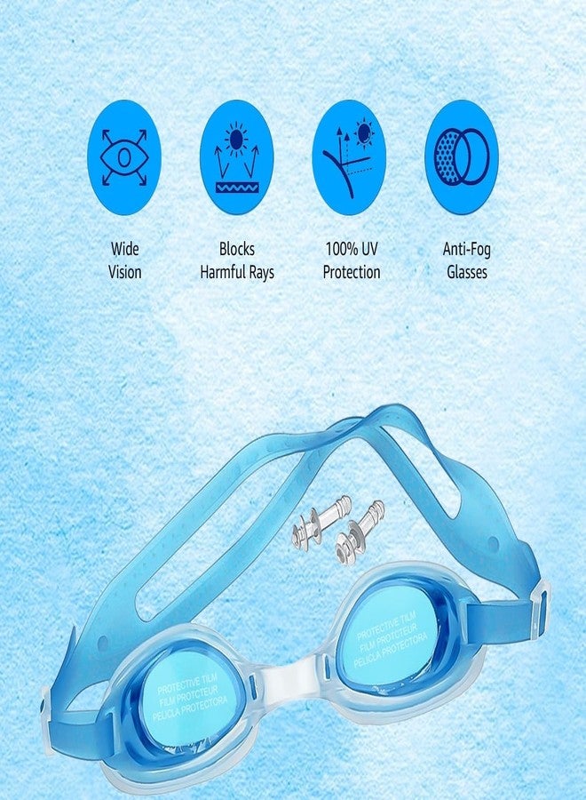 Storescent Sports Goggles for Men & Women UV Shiled & Anti-Fog with Earplugs, Swimming Goggles (Goggle Single Pc) - Image 3
