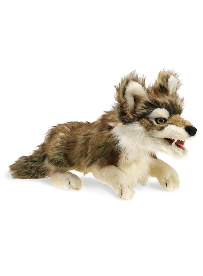 Folkmanis Gray Wolf Hand Puppet Gray/Black/White, 1 EA - Image 1