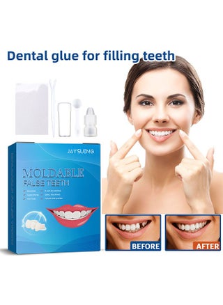 Moldable False Teeth, Reusable/Temporary Molded/Denture Replacement, Used To Fill Missing Broken Teeth, Quickly Restore Confident Smile, Tooth Filling Repair Kit - pzsku/Z938B1F5B235BC98AC48BZ/45/_/1726652502/dc4530b9-d2f4-4522-afcf-43b4199f9fc4