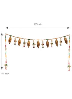 Webelkart Webelkart Premium Leafs and Elephant Handmade Door Toran for Door Home Decoration and Diwali Decoration (Multicolored)- 36 Inch x 18 Inch  - Image 4