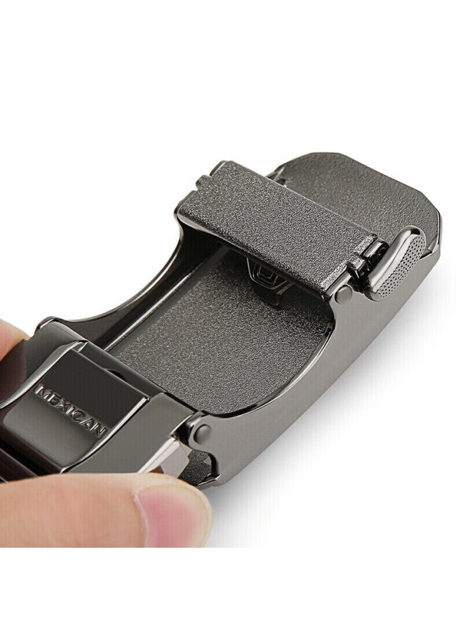 Scarecrow Men's Leather Belt Buckle, Casual Trouser Belt, Automatic Buckle Waistband, Belt Accessories - Image 4