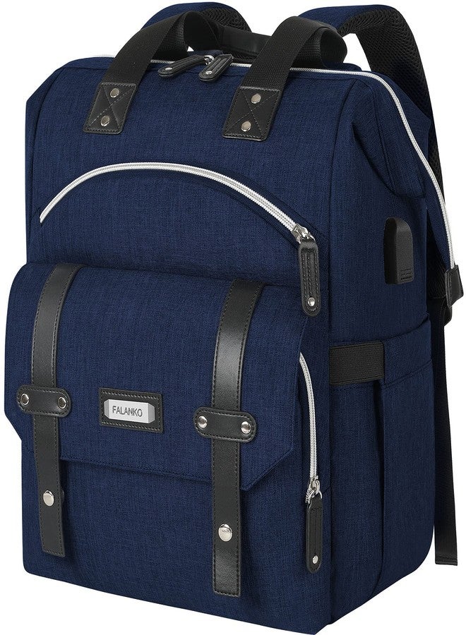 FALANKO Laptop Backpack for Women, Doctor Teacher Work Bookbag College Shoulder Bag with USB Port RFID Anti-theft, Nurse Travel Business Bag for Men Women Fit 15.6 Inch Computer - Image 1