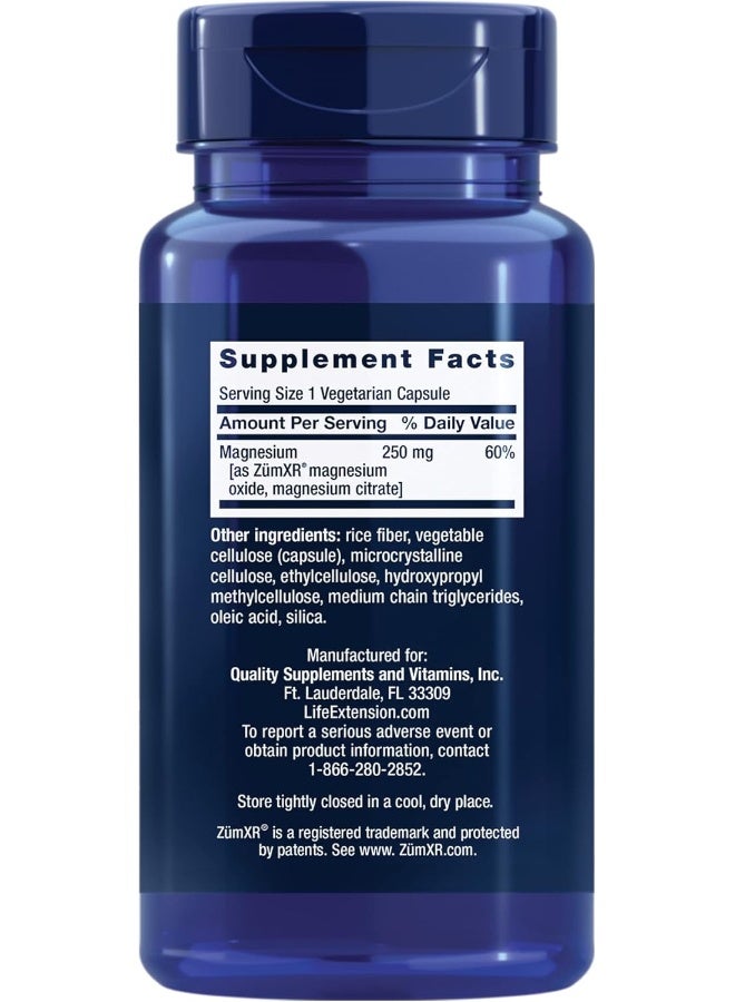 Life Extension Extend-Release Magnesium, 60 Vegetarian Capsules - Image 2