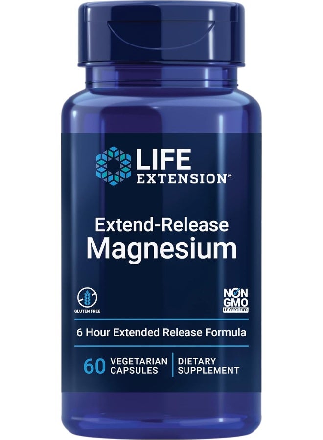 Life Extension Extend-Release Magnesium, 60 Vegetarian Capsules - Image 1