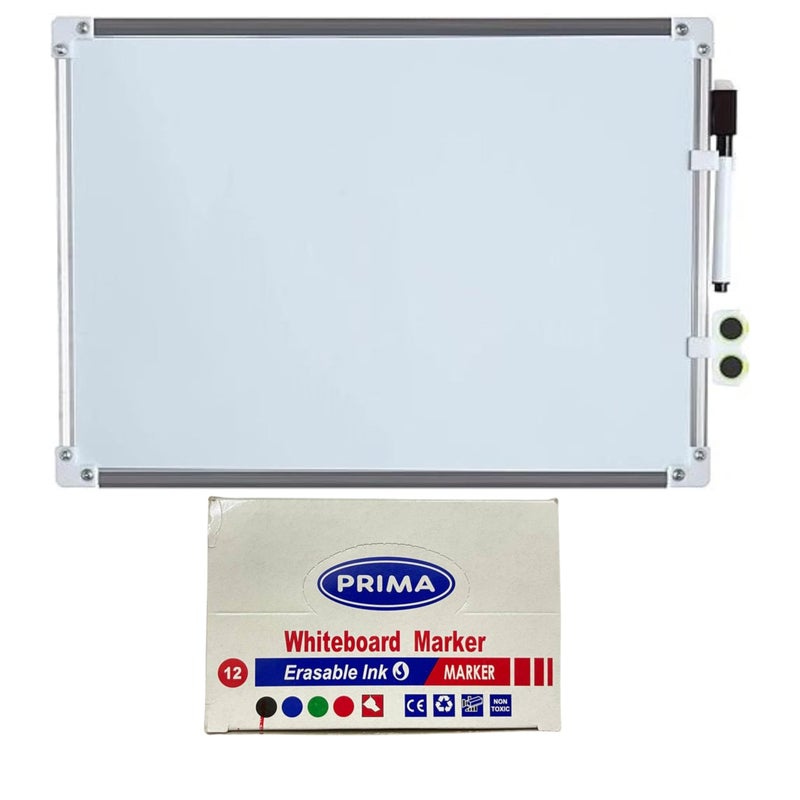 Whiteboard 30x40cm+Pack of Blue Prima whiteboard