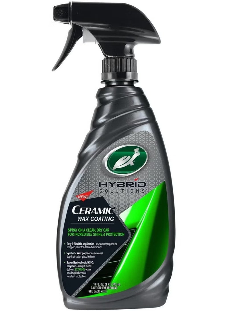 TurtleWax Ceramic Car Wax Spray for Paint Protection – Long-Lasting High Gloss and Water Resistance – 473ml - Image 1