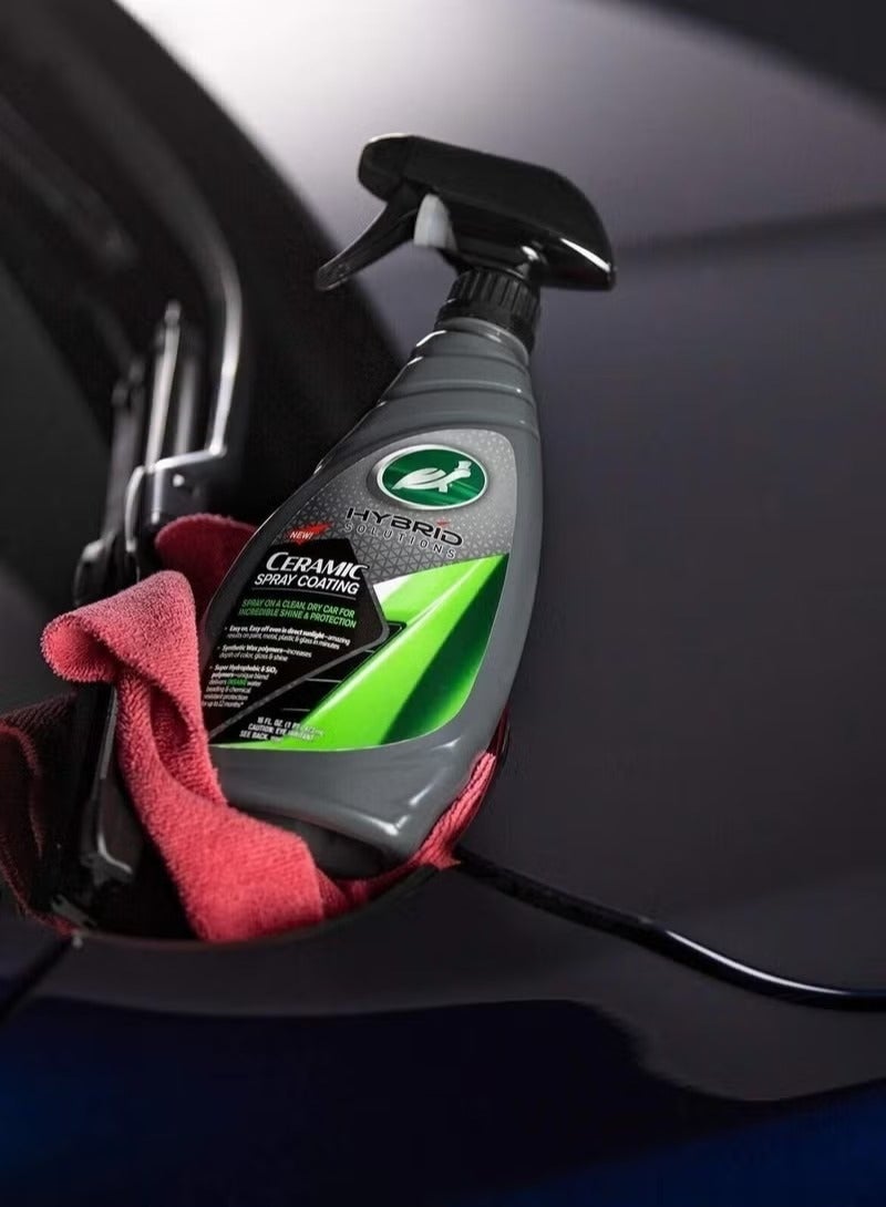 TurtleWax Ceramic Car Wax Spray for Paint Protection – Long-Lasting High Gloss and Water Resistance – 473ml - Image 3
