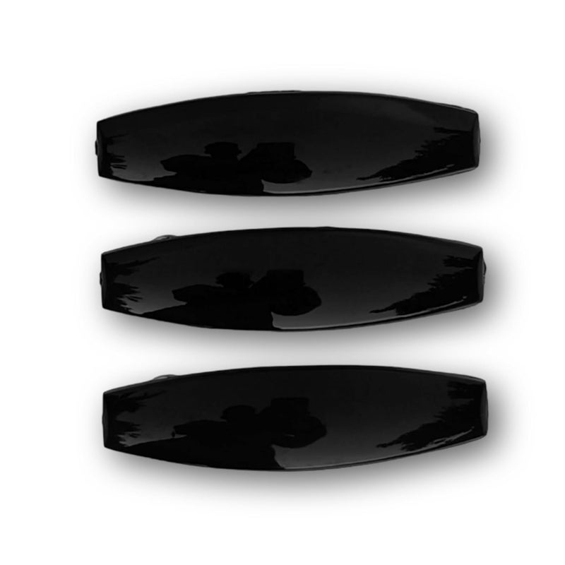 FACPLUS Hair clips for women and Girls Pack of 3, Hair clip for Girls, Hair clips for Women stylish, Barrette for women, hair clip, Black Plain hairclip, Back clips, clips for hair - Image 4