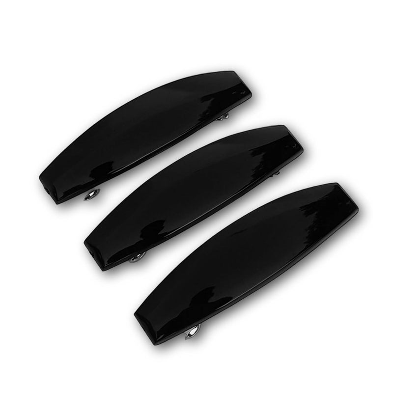 FACPLUS Hair clips for women and Girls Pack of 3, Hair clip for Girls, Hair clips for Women stylish, Barrette for women, hair clip, Black Plain hairclip, Back clips, clips for hair - Image 1