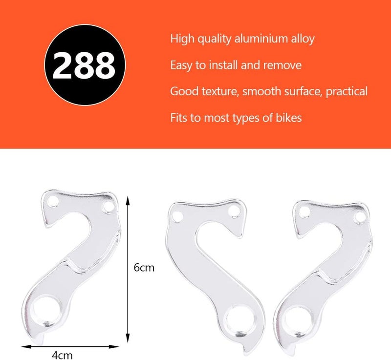 cheekyglo Rear Gear Mech Derailleur Hanger Aluminium Alloy Derailleur Hanger Tail Hook Drop Out Adapter for Mountain Bike(#288) Derailleur Hanger Rear Derailleur Hanger Derailleur Hanger - Image 4