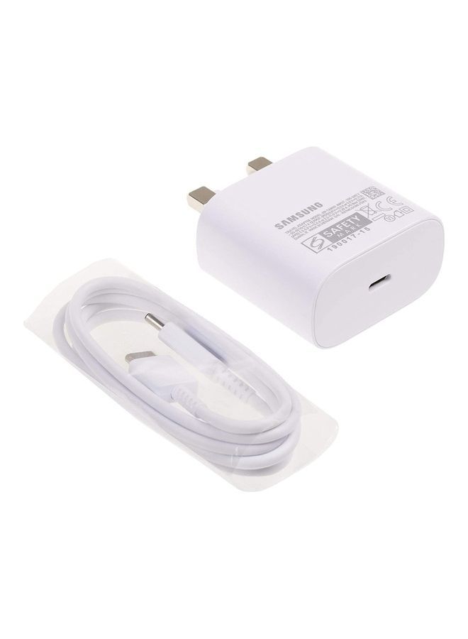 NIBEMINENT Type C Super Fast Charger For Samsung white  - Image 1