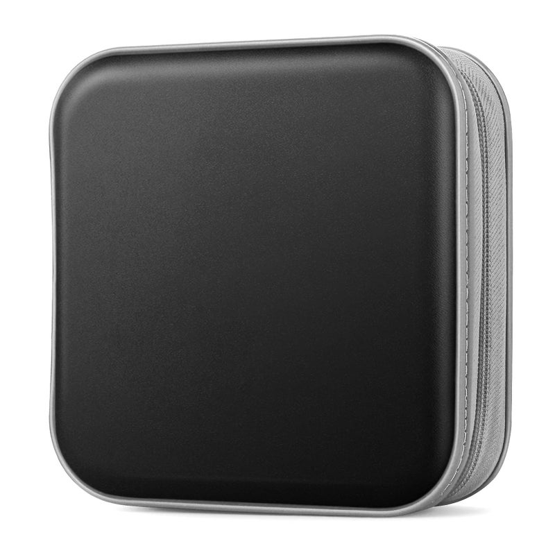 Bivisen CD Case, DVDS Wallet Holder, CD/DVD Case Wallet 40 Discs Heavy Duty Bag Binder Storage Booklet Album (Black) - Image 1