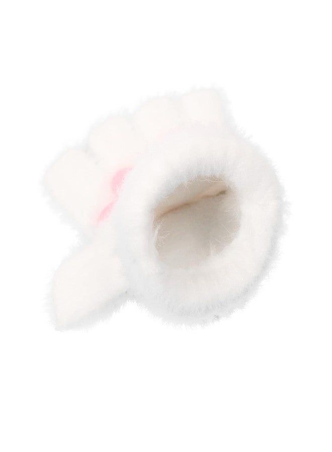 MioCloth Plush Warm Cat Paw Gloves, Cute Pink 3D Cat Paw Pads Gloves Fingerless Winter Cold Weather Mittens for Women Girls - Image 3