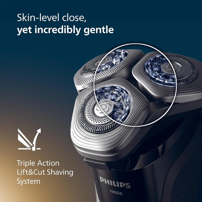 فيليبس i9000 ماكينة حلاقة كهربائية رطبة وجافة مع SkinIQ X9002/05 - Image 3