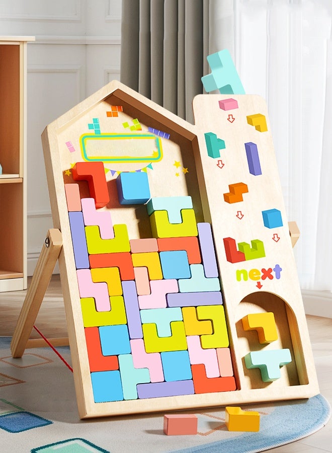 Tetris puzzles 3D building block puzzles Educational toys for early education Building block building toys Thinking exercises Parent-child interaction Birthday present - Image 1