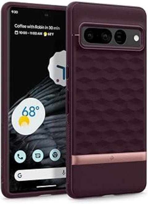 Caseology Parallax Case Compatible with Google Pixel 7 Pro - Burgundy