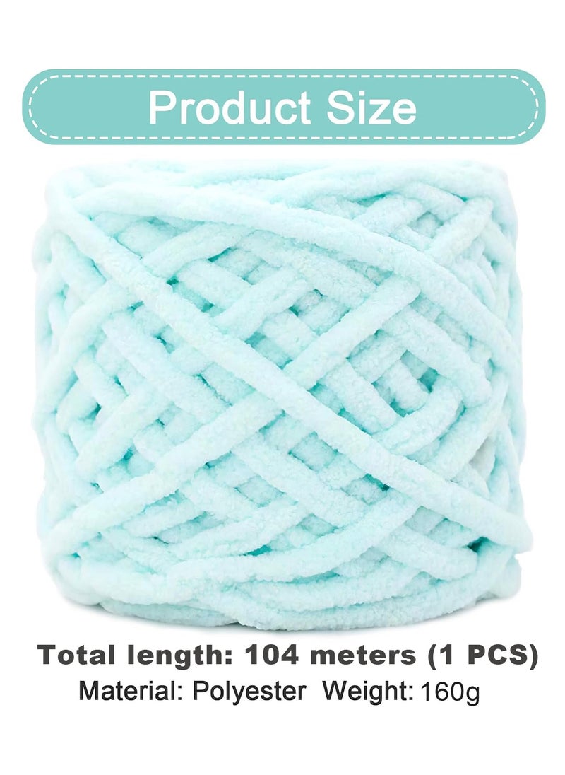 2-Piece Knitting Wool Yarn,Knitting Yarn Coarse Yarn for Crochet, Soft Chunky Yarn for Projects Making Plush Balls Handmade Bags Sweaters Shoes Hats Blankets Scarves Blue - pzsku/Z938C03F50BDCB2704AB4Z/45/_/1721383815/26bcf9ad-affe-4d80-a967-e2a580cb5da0