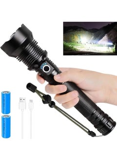 POWER 990000 Lumens High Brightness Rechargeable Rechargeable Led Flashlight Super Bright Flashlight With 5 Modes And A Powerful, Waterproof, Handheld Flashlight For Camping Emergencies  - Image 1