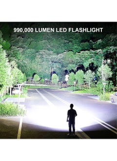 POWER 990000 Lumens High Brightness Rechargeable Rechargeable Led Flashlight Super Bright Flashlight With 5 Modes And A Powerful, Waterproof, Handheld Flashlight For Camping Emergencies  - Image 2