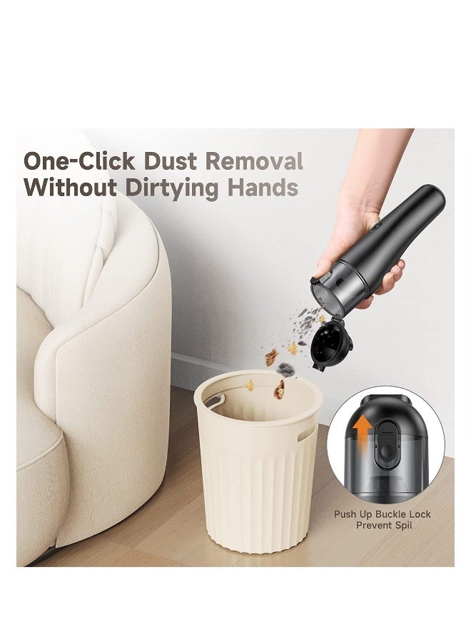 Handheld Vacuum Cordless Portable Vacuum Cleaner for Car with 7000Pa Powerful Suction for Pet Hair Home Dust and Car Cleaning, Rechargeable Mini Vacuum - Image 3